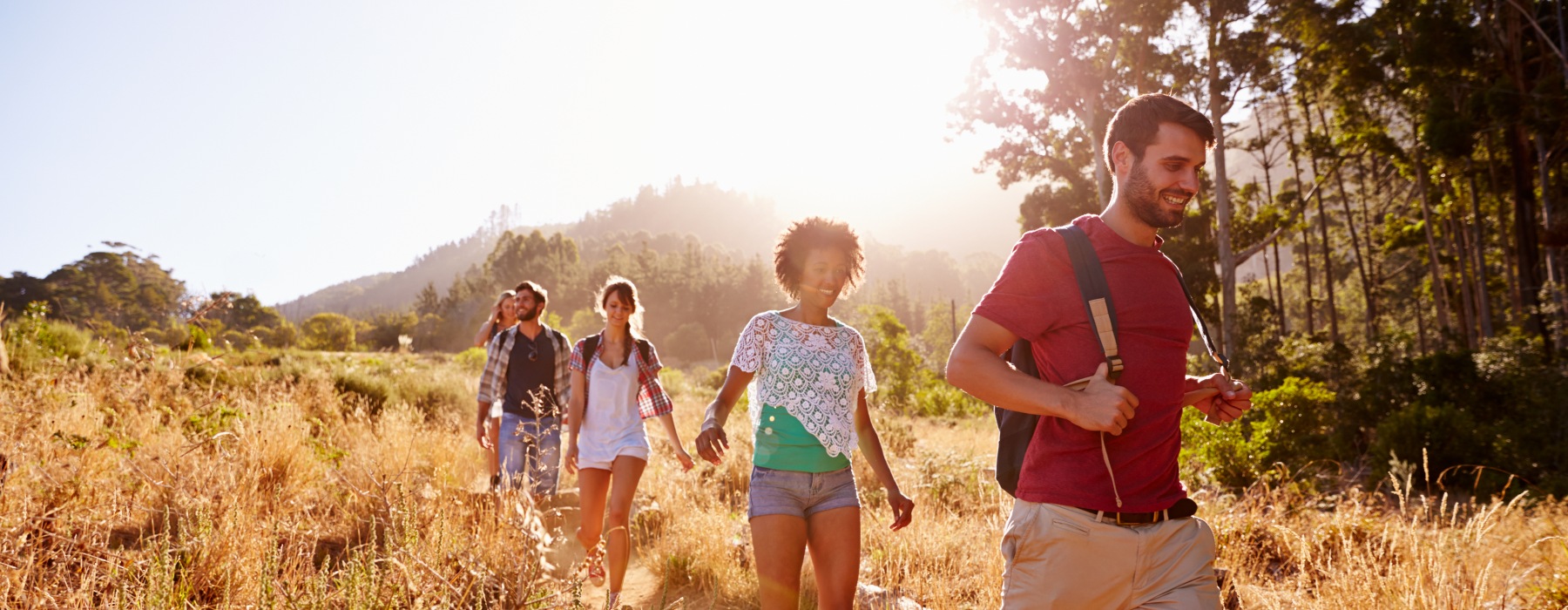 friends hiking